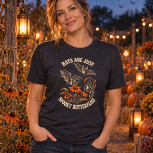 Bats Are Just Spooky Butterflies | Halloween Bat Shirt